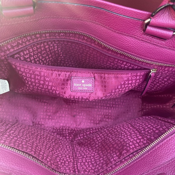Kate Spade magenta tote bag - Picture 7 of 8